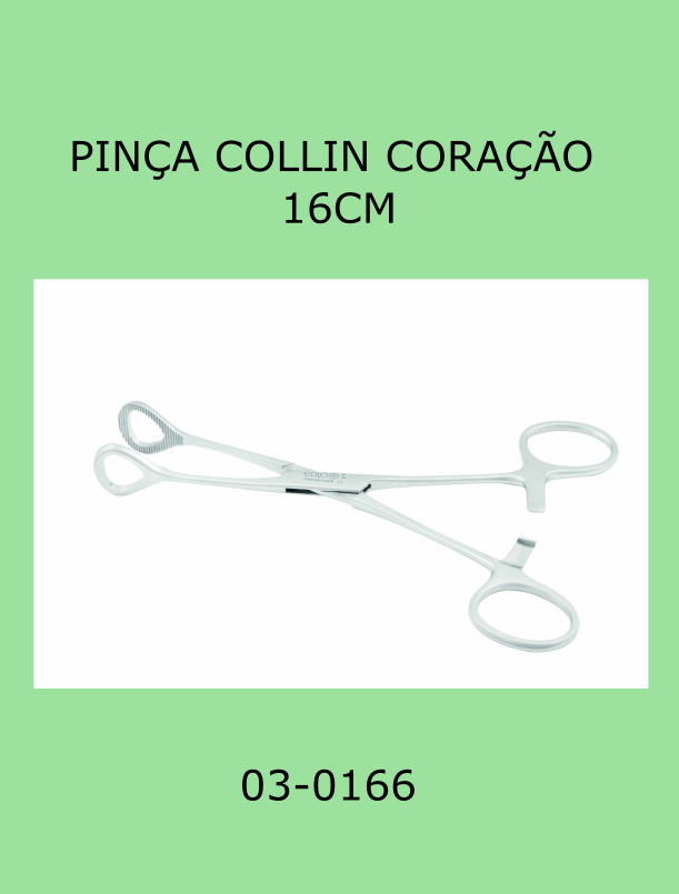 PINÇA COLLIN CORAÇÃO 16CM