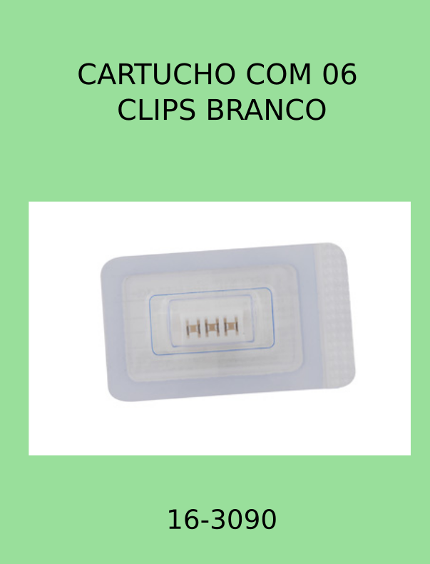 Cartucho com 06 clips